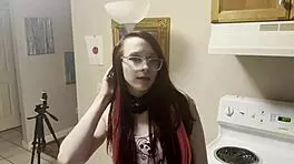 Step dad catches out late drinking he wont tell step mom if she lets him fuck both her holes