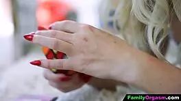 old man catches petite teen wandering at home