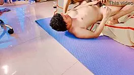 What A Threesome With Brunette And Her Friends!