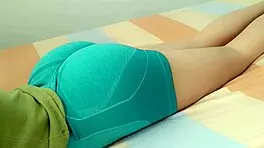 virgin volleyball girl gets horny and fucks in gym break room