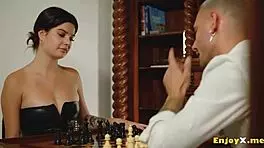You want to bang my rosy pucker on the chess table?