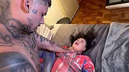 mulher aranha uses huge ass to ride and suck cum