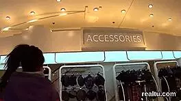 exceptional czech chick is tempted in the shopping centre and shagged in pov