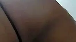 Latina shows big tits and ass in lingerie