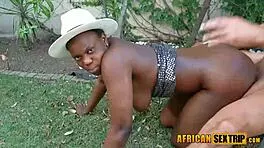 Mature African Gardener Gets Fucked Outdoor Every Time