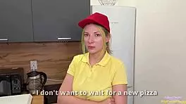 I Roughly Fucked Pizza Delivery Girl For Her Loss