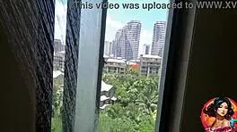 Horny 19 year old chinese college teen surprises in shower sex.