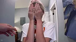 Lovely ginger luna parish and blonde sassy lick and rub each other pussy