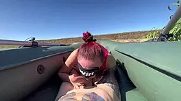 caught a deep throat mermaid sucking big cock