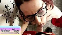 Slut Sucked Santas Dick Because She Wanted A Real Dick And Not His Dildo Gift