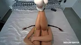 compromising material made a roommate to cum with huge squirt