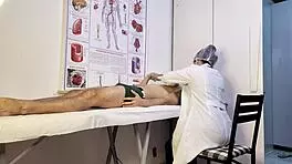 Patient gets hard during nurse exam in hospital