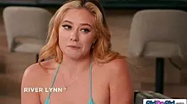 Straight Teen Gf's Pussy Tastes Explored in Lesbian Fun