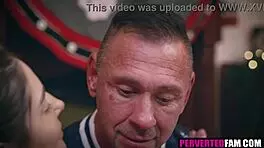 Stepdad Gets Special Christmas Gift From Brunette