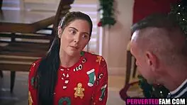 Stepdad Gets Special Christmas Gift From Brunette