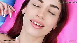 Striking Red-Haired Beauty Shows Her Body in Amateur Casting Interview