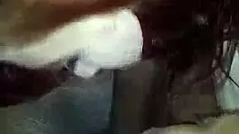 Petite slut gives sloppy blowjob to big black cock