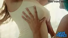 Close up pussy licking and making out with angel youngs and bambi blue