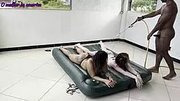 boy did he do well after helping two whores with a very easy task to make up for it they let him fuck them hard