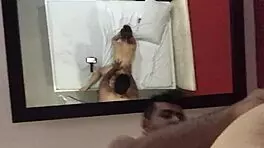 Watch This Latina Brunette Milf Suck Cock Deepthroat Style With Wet Pussy Licking!