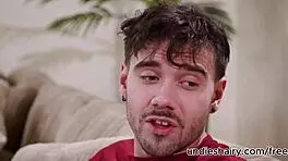 teen brunette in a performance with ryder rey