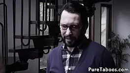 young babe drilled on all fours