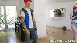 Cute Blonde Teen Has Sex for Pokemon