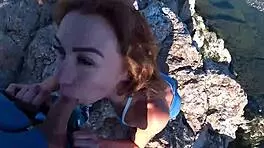 Risky Public Fuck On A Cliff Amateur Mia Bandini