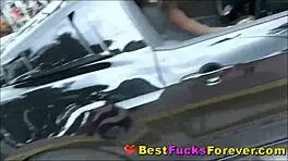 teen friends group fuck car wash customer