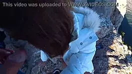 Risky Public Fuck On A Cliff Amateur Mia Bandini