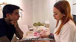 Hot Manicurist Fucked Hard in Kitchen