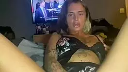 horny emo 18 year old solo fucking her big tits 😈