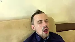 Reckless perverts humiliate teacher with double spit femdom domination