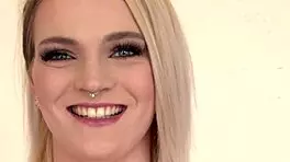 Sex video casting with leggy blondie Carly Rea fingering and masturbating to make you cum