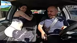 almendra gala rides cock on the street in buenos aires, argentina