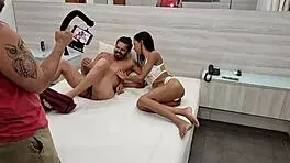 Yasmin Ribeiro's backstage anal fuck and cum