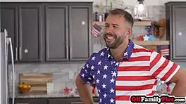 Intensely fucked petite teen in hardcore group sex