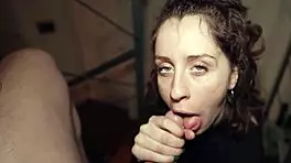 Next Door Girl Swallows Every Drop