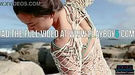 two petite milf models get naked outdoor 😍