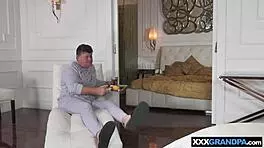 Busty Romanian Teen Cares for Old Man's Needs 😏