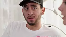 Naughty Petite Teen Distracted By Massive Cock