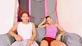 Cute Brunette Sucks And Gets Fucked By Guy Xxx Video