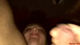 Licking his ass and sucking his cock for that delicious cum