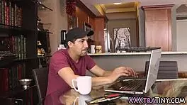 Throating tiny 18+ teen rides