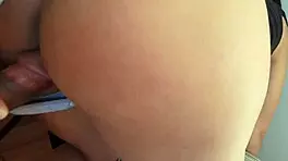 Colombian secretary begs for intense bareback fucking