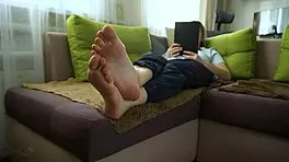 Sexy Teen Shows Bare Soles Foot Fetish