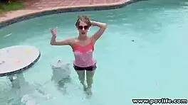 Watch Cadence Lux's POV Outdoor Sex By The Pool! So Intense And Hardcore!