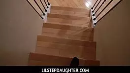 lil stepdaughter begs stepdaddy for quick fuck