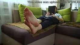 Sexy Teen Shows Bare Soles Foot Fetish