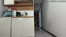 Risky Sex While Husband Bathes, Fucked His Friend Almost Caught